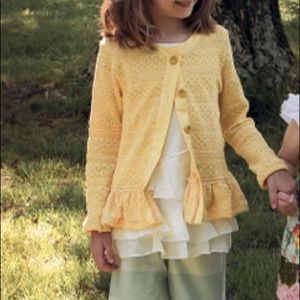 Cream Persnickety ruffle tank